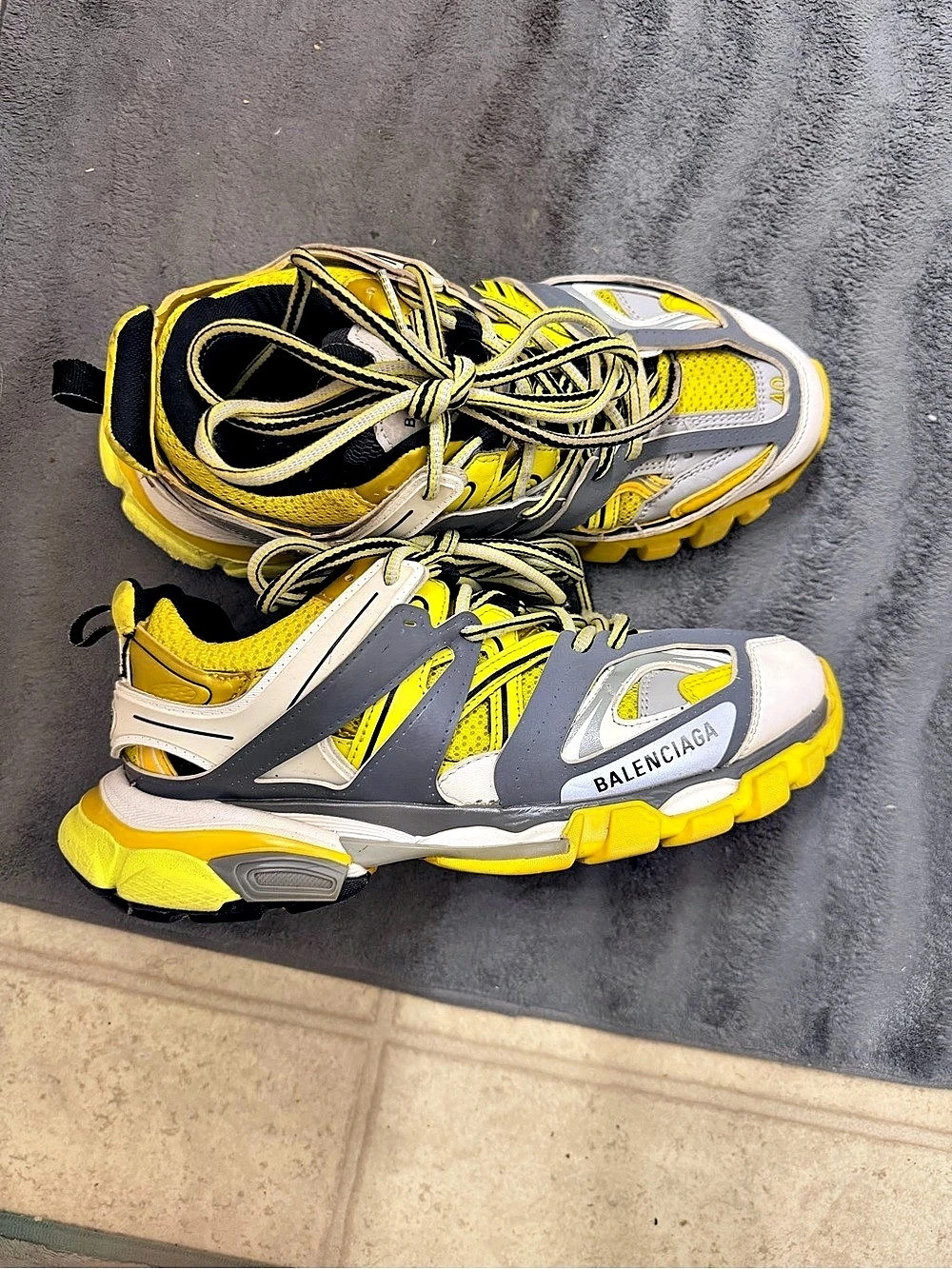 Balenciaga Track Sneaker Yellow/Grey-White & Gray-White Sneakers